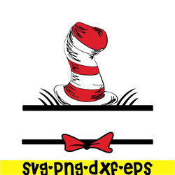 The Red Hat SVG, Dr Seuss SVG, Cat in the Hat SVG DS104122367