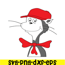 The Cat With New Hat SVG, Dr Seuss SVG, Cat In The Hat SVG DS205122374