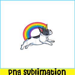 French Bulldog Unicorn PNG, Frenchie Dog Lover PNG, French Dog Artwork PNG