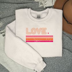Love Comfort colors Shirt,Valentine's Day Shirt, Retro Love Shirt, Gift For Her, Valentine