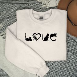 Love Cat Comfort colors Shirt, Cat Mom Shirt, Cat Lover Tee, Women Cat Lover, Gift for Cat