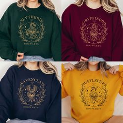 Vintage Hogwarts Sweatshirts, Hogwarts House Sweatshirt, Wizarding World Shirt, Magic Worl