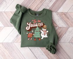 Tis The Season Sweatshirt, Comfort Colors Christmas Tis The Season Shirt, Merry Christmas