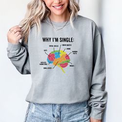 Why I'm Single Comfort colors sweatshirt and shirts, Funny List Meme Tee, Trending Shirt,