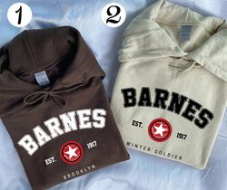 Barnes Hoodie, Barnes 1917 Shirt, Bucky Barnes Sweatshirt, Winter Soldier, Avengers Superh
