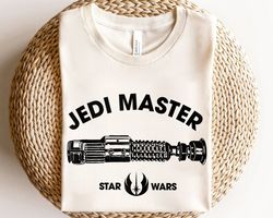 Star Wars Jedi Master Logo Lightsaber Retro Shirt, Galaxys Edge Holiday Family Matching U