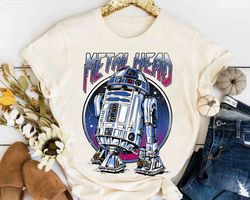 Star Wars R2D2 Metal Head Vintage Graphic T-Shirt Unisex Adult T-shirt Kid shirt Gift for