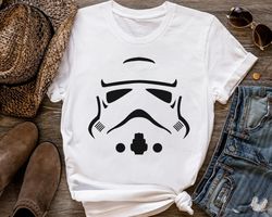 Star Wars Stormtrooper Big Face Costume Cosplay Party Shirt, Galaxys Edge Trip Unisex T-s