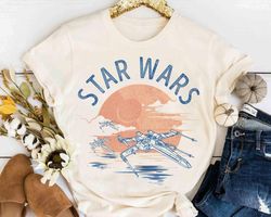Star Wars X-Wing Sunset T-Shirt Unisex Adult T-shirt Kid shirt Gift for Birthday Hoodie Sw