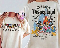 Vintage Walt Disneys Disneyland Est 1955 Where Dreams Come True T-shirt, Retro Disney Cas