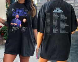 Drake and J Cole Tour 2024 T-Shirt, Drake J Cole Big As The What Tour 2024 Shirt 2 Sides, Its