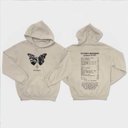 Kendrick Lamar Shirt, To pimp a butterfly Tracklist Sweatshirt, Kendrick Lamar Retro Vintage St