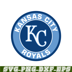 Kansas City Royals Blue Logo SVG, Major League Baseball SVG, MLB Lovers SVG MLB01122385