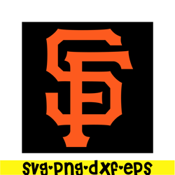 San Francisco Giants Black Logo SVG, Major League Baseball SVG, Baseball SVG MLB204122382
