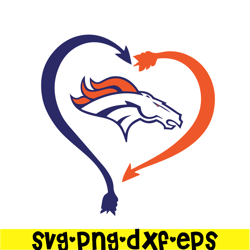 Denver Broncos Logo SVG PNG EPS, NFL Fan SVG, National Football League SVG