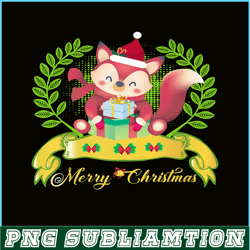 Merry Christmas Fox Png