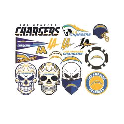 Los Angeles Chargers Bundle Logo Svg, Sport Svg, LA Chargers Svg, Bundle Logo Svg, LA Chargers Logo Svg, NFL Football Sv