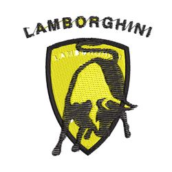 Lamborghini BuffaloLogo Embroidery Design Luxury Car Logo Embroidery Design