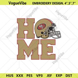 San Francisco 49ers Home Helmet Embroidery Design Download File