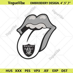 Rolling Stone Logo Las Vegas Raiders Embroidery Design Download File