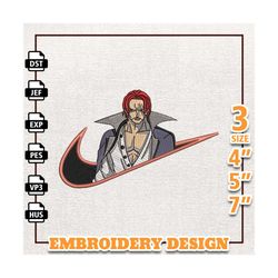 Nike Shanks Anime Embroidery Design, Anime Embroidery Design