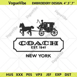 Coach New York Embroidery Design Download File