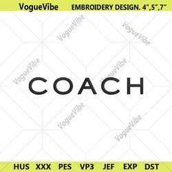 Coach Logo Characters Embroidery Design Download File