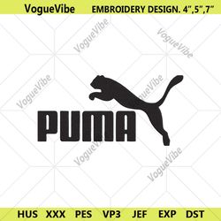 Puma Leopard Logo Embroidery Design Download