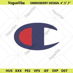 Champions Fashion Logo Embroidery Design Download