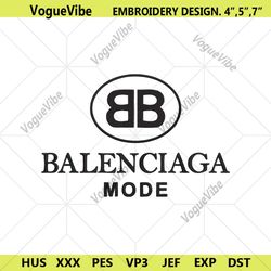 Balenciaga Mode Logo Embroidery Download File