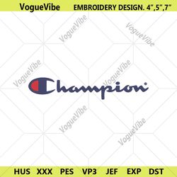 Champion Wordmark Brand Logo Embroidery Design Download