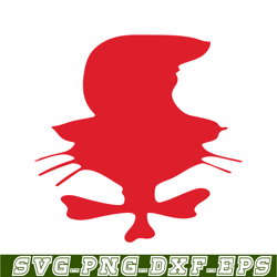 The Red Cat With Hat SVG, Dr Seuss SVG, Cat in the Hat SVG DS104122346