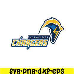 LA Chargers Logo Text SVG PNG EPS, USA Football SVG, NFL Lovers SVG
