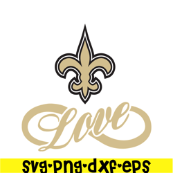 Saints Love SVG PNG DXF EPS, Football Team SVG, NFL Lovers SVG