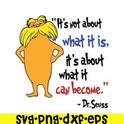It's Not About What It Is SVG, Dr Seuss SVG, Dr Seuss Quotes SVG DS1051223100