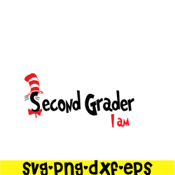 Second Grader I Am SVG, Dr Seuss SVG, Dr Seuss Quotes SVG DS105122397