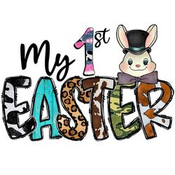 My 1st Easters Rabbit Png Vintage Easter Day Png File