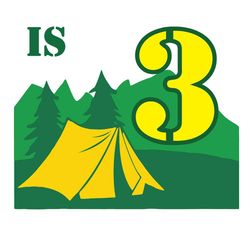 Kids 3rd Birthday Boys Camping Summer 3 Year Old Svg, Birthday Svg, Camping Svg, Camping Birthday Svg, 3 Years Old Svg,