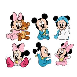 Baby Mickey Mouse Minnie Mouse Cutting Files For Cricut