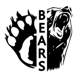 Bears Svg, Sport Svg, Chicago Bears Svg, Black Bears Svg, Angry Bears Svg, Chicago Bears Team, Chicago Bears Sport, Chic