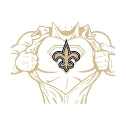 New Orleans Saints Superman Svg, Sport Svg, New Orleans Saints, Saints Svg, Saints Nfl, Saints Logo Svg, Superman Svg, N