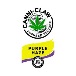 Canni Claw Infused Seltzer Purple Haze Weed Cannabis Design Svg, Trending Svg, Weed Svg, Cannabis Svg, Canni Claw Svg, I
