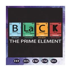 Black The Prime Element Svg, Trending Svg, Black Svg, Prime Element Svg, Chemistry Svg, Chemistry Lovers Svg, Chemistry