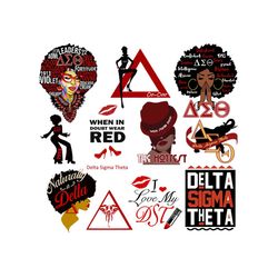 Delta Sigma Theta Sorority SVG, Bundle svg, Sorority Svg, Sorority girl Svg