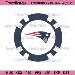 Patriots Football Symbol Logo Embroidery, New England Patriots Embroidery Design File