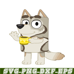 Bluey Character SVG PNG PDF Wolfdog SVG Bluey Movie SVG