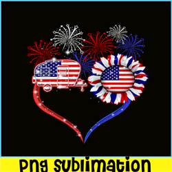 American Independence Day PNG Camper American Flag PNG Camping PNG