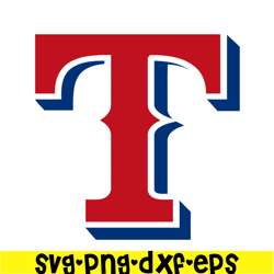 Texas Rangers The T Letter SVG, Major League Baseball SVG, Baseball SVG MLB2041223130