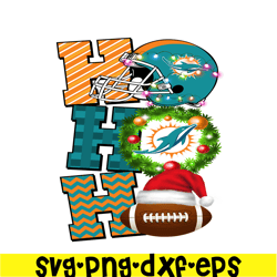 Hohoho Dolphins PNG, Christmas NFL Team PNG, National Football League PNG