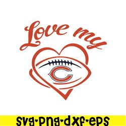 Love My Chicago Bears SVG PNG EPS, National Football League SVG, NFL Lover SVG